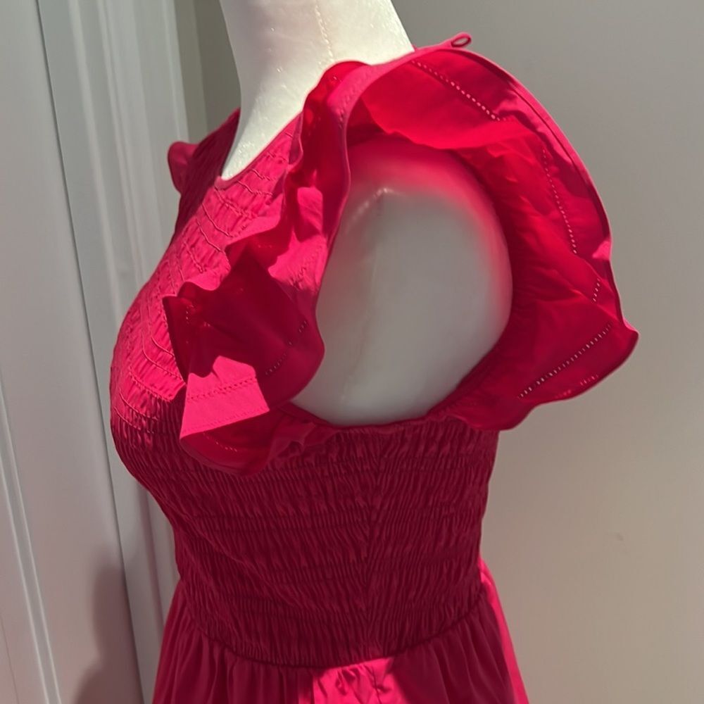 Saylor Audrina Smocked tiered midi dress size P NWT - Picture 7 of 9